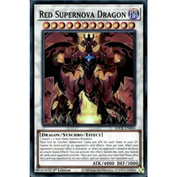 Red Supernova Dragon Yu-Gi-Oh! SDCK-EN044 1st Super Rare - Image 1
