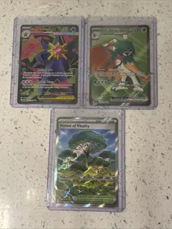 Perfect Order Lot (8) IR/Ex/UR Cards Clefable Starmie Lapras Rowlet Talonflame - Image 3