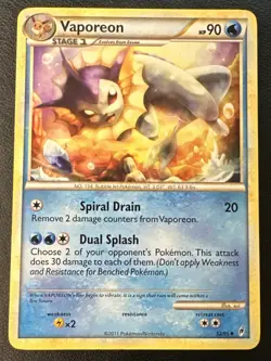 VAPOREON - 52/95 - Pokemon Call of Legends Non-Holo Card [MP] - Image 1