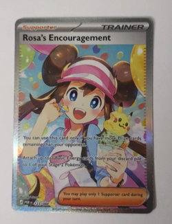 Rosa's Encouragement 123/088 Perfect Order Full Art Holo Trainer Pokemon Card NM - Image 1