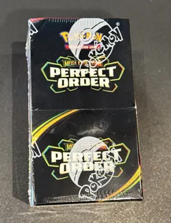 Pokemon Mega Evolutions Perfect Order Sealed Half Booster Box 18 Packs - Image 1