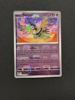 Pokemon TCG Sigilyph 038/086 (Master Ball Pattern) Sv: White Flare Near Mint - Image 1