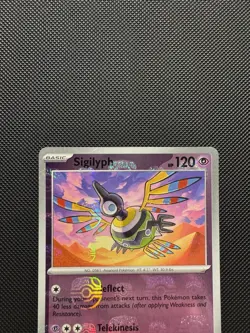 Pokemon TCG Sigilyph 038/086 (Master Ball Pattern) Sv: White Flare Near Mint - Image 3