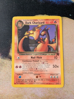 Pokemon Dark Charizard 21/82 Team Rocket Rare - MP - Image 1