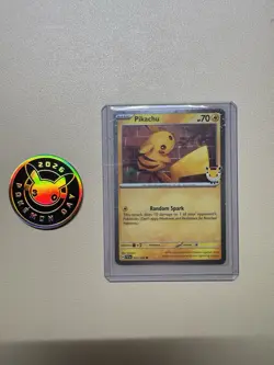 Pokemon TCG Pikachu Pokemon Day 2026 Promo And Coin - Image 1
