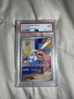 Pokemon TCG Lickitung Illustration Temporal Forces 180/162 PSA 9 - Image 1
