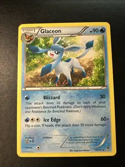 Glaceon [LP/MP] - 19/111 Furious Fists Pokemon Rare Non Holo 2014 - Image 1