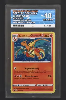 Special Delivery Charizard - Pokemon SWSH075 - ACE 10 - LOW POP - DOUBLE SWIRL - Image 1