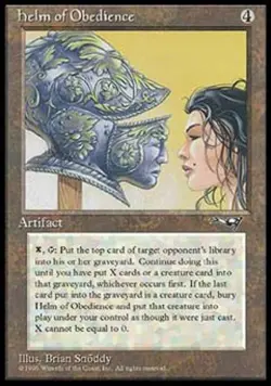 MTG - Helm of Obedience - Alliances - Light Play - Normal - Image 1