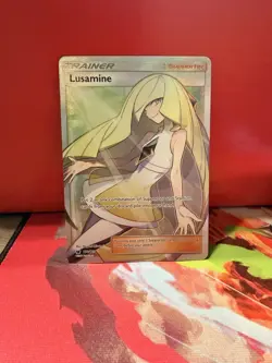 Pokemon Lusamine Trainer Full Art Holo Card 110/111 Crimson Invasion TCG - Image 1