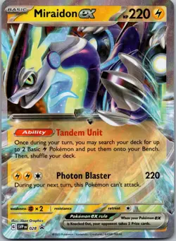Miraidon ex 028 - SV: Scarlet & Violet Promo Cards Promo Holofoil NM - Image 1