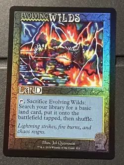 Mtg Secret Lair Brain Dead— Evolving Wilds FOIL— NM - Image 1