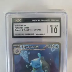 Pokemon Blastoise ex Special Illustration Rare #200 CGC 10 Gem Mint - Image 3