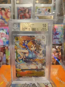 2024 ONE PIECE WINGS OF THE CAPTAIN ENGLISH O-NAMI PAR OP06-101 BGS 10 PRISTINE - Image 1