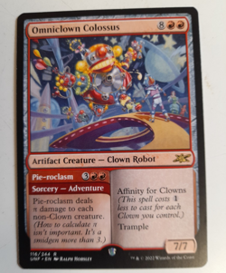 Omniclown Colossus MTG Rare Card NM Clown Robot Artifact (g139) - Image 1