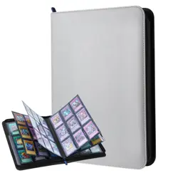Lictin 9-Pocket Trading Card Binder 504 Cards Album Zipper PU Leather Case - Image 1
