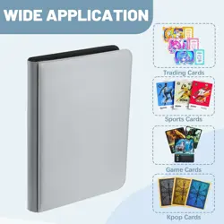 Lictin 9-Pocket Trading Card Binder 504 Cards Album Zipper PU Leather Case - Image 4