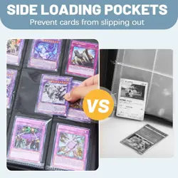 Lictin 9-Pocket Trading Card Binder 504 Cards Album Zipper PU Leather Case - Image 5