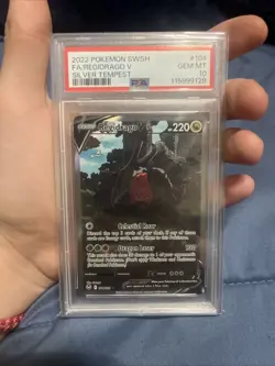 Regidrago V PSA 10 English Pokemon Card 184/195 Silver Tempest 2022 Alt Art - Image 1