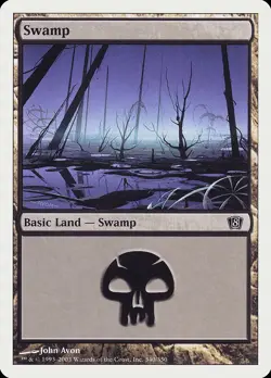 Swamp (340) 8th Edition PLD Basic Land MAGIC THE GATHERING MTG CARD ABUGames - Image 1
