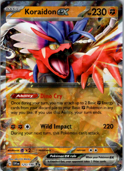 Koraidon Ex - 125/198 - Pokemon Scarlet Violet Base Ultra Rare Card NM - Image 1
