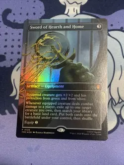 Sword of Hearth and Home MTG Teenage Mutant Ninja Turtles PROMO P 0136 FOIL - Image 1