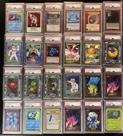 LOT OF 24 PSA GRADED TCG CARDS-Pokemon Metazoo Vee Friends - Image 1