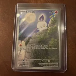 Litwick 101/086 SV: White Flare Illustration Rare Pokemon Card - Image 1