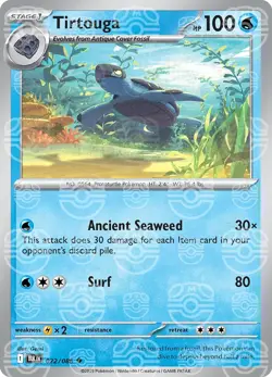 Tirtouga 022/086 [Master Ball] Reverse Holo - Black Bolt Pokemon - Image 1