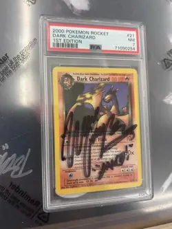 2000 POKEMON ROCKET #21 DARK CHARIZARD 1ST EDITION PSA & JSA Wayne Grayson - Image 1