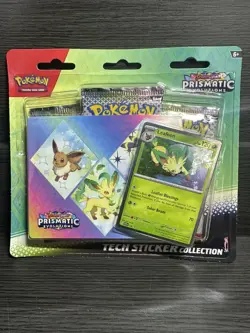 Pokemon TCG Prismatic Evolutions Tech Sticker Collection Leafeon Factory Sealed - Image 1