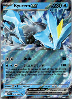 Kyurem ex - 028/086 - Pokemon TCG Black Bolt Double Rare NM - Image 1