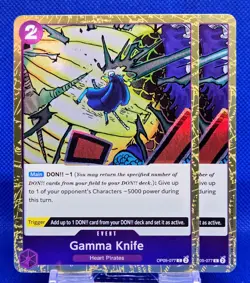 2x Gamma Knife OP05-077 C [Pirate Foil] | PRB -The Best- Vol. 2 | One Piece TCG - Image 1