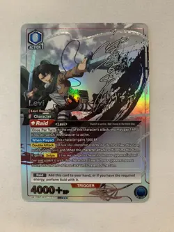 Union Arena Attack on TItan Levi (011) (SR***) UE10BT/AOT-1-011 3 STAR ENGLISH - Image 1