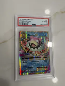 2016 Pokemon M Slowbro EX Evolutions Ultra Rare Holo 27/108 PSA 10 Card - Image 1