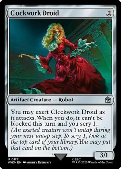MTG - Clockwork Droid - Doctor Who - Magic the Gathering - Image 1