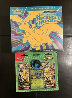 Pokemon: Ascended Heroes Elite Trainer Box ETB + 2 Pack Blister SEALED - Image 1