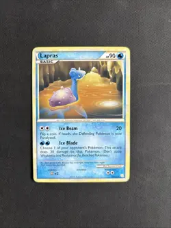 Pokemon TCG Lapras Heartgold & Soulsilver 24/123 Regular Rare Non Holo Nintendo - Image 1