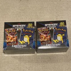 Pokemon Walmart Mystery Power Box 5 Booster Pack Chase Pack Seeded 1:10 Lot of 2 - Image 1