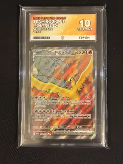 Pokemon TCG Team Rocket's Moltres EX 208/182 Destined Rivals - Ace 10 - Image 1
