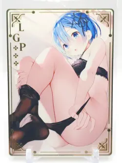 Goddess Story - Gold Metal Waifu Card - Rem - Image 1