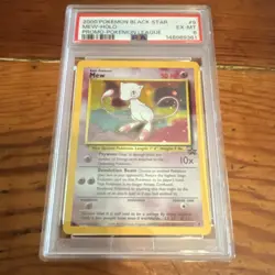PSA 6 Wizards of the Coast Mew 09/53 Wotc Promo Holo Pokemon TCG 2000 - Image 1