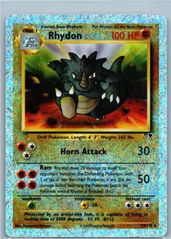 Rhydon 35/110 - Legendary Collection - Rare Reverse Holo Pokemon Card - Image 1
