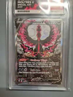 Pokemon TCG Galarian Moltres V Sword Shield Chilling Reign 177 Pokemon Ace 10 - Image 3