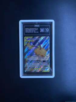 2019 Pokemon Sun Moon Unified Minds Full Art Raichu/Alolan Raichu GX 221 TAG 10 - Image 1