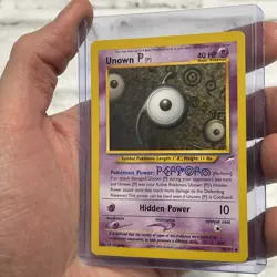 2002 Pokemon Neo Destiny Unown P Unlimited 58/105 Uncommon NM Near Mint Pokemon - Image 2