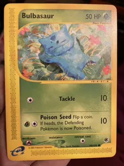 2002 Pokemon Expedition Base Set Bulbasaur 94/165 e-Reader Matoba LP Vintage 🔥 - Image 1