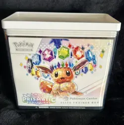 New Prismatic Evolutions Pokemon Center Elite Trainer Box Sealed ETB w/Hard Case - Image 1