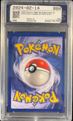 1999 Pokemon Base Set Chansey Holo – 1st Edition – PSA 9 MINT (#3/102) - Image 2