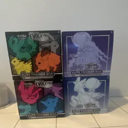 Pokemon Elite Trainer Box Lot Evolving Skies & Chilling Reign 4 Boxes English - Image 2